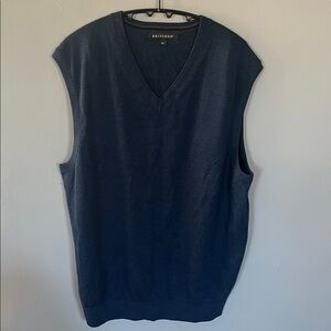 Britches Men's V-Neck Sweater Vest - Navy Large